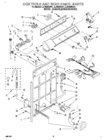 02 - Controls And Rear Panel parts for Whirlpool Washer LLR8233BW1 from AppliancePartsPros.com