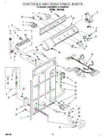 02 - Controls And Rear Panel parts for Whirlpool Washer LLR8245BW1 from AppliancePartsPros.com