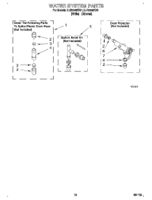 10 - Water System parts for Whirlpool Washer LLR8245BW1 from AppliancePartsPros.com