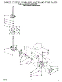 05 - Brake, Clutch, Gearcase, Motor & Pump parts for Whirlpool Washer LLR8245DZ0 from AppliancePartsPros.com