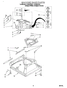 06 - Machine Base parts for Whirlpool Washer LLR8245DZ0 from AppliancePartsPros.com