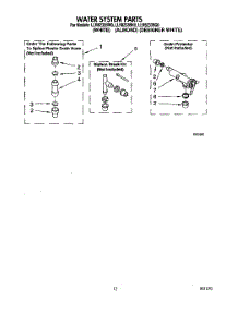 10 - Water System parts for Whirlpool Washer LLR8233BN0 from AppliancePartsPros.com