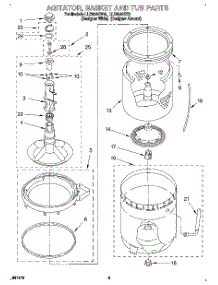03 - Agitator, Basket And Tub parts for Whirlpool Washer LLR8245DQ0 from AppliancePartsPros.com