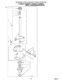 08 - Brake And Drive Tube parts for Whirlpool Washer LLR8233BQ1 from AppliancePartsPros.com