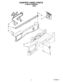 03 - Control Panel Parts parts for Whirlpool Washer WFW8400TW02 from AppliancePartsPros.com