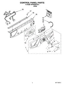 03 - Control Panel Parts parts for Whirlpool Washer WFW9200SQA12 from AppliancePartsPros.com