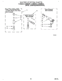 10 - Water System parts for Whirlpool Washer LLR8233BN1 from AppliancePartsPros.com