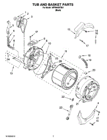 06 - Tub And Basket Parts, Optional Parts (Not Included) parts for Whirlpool Washer WFW8400TB01 from AppliancePartsPros.com