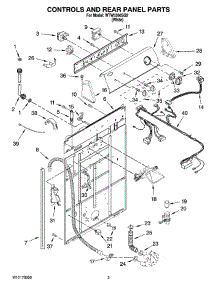02 - Controls And Rear Panel Parts parts for Whirlpool Washer WTW5300SQ2 from AppliancePartsPros.com