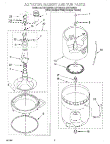 03 - Agitator, Basket And Tub parts for Whirlpool Washer LSR7233EQ0 from AppliancePartsPros.com