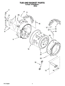 05 - Tub And Basket Parts parts for Whirlpool Washer WFW9200SQA11 from AppliancePartsPros.com