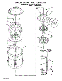 03 - Motor, Basket And Tub Parts parts for Whirlpool Washer WTW6700TU1 from AppliancePartsPros.com