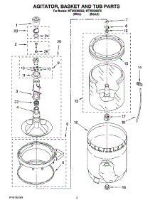 03 - Agitator, Basket And Tub Parts parts for Whirlpool Washer WTW5500SQ2 from AppliancePartsPros.com