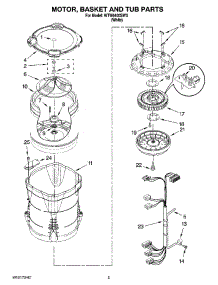 03 - Motor, Basket And Tub Parts parts for Whirlpool Washer WTW6400SW3 from AppliancePartsPros.com