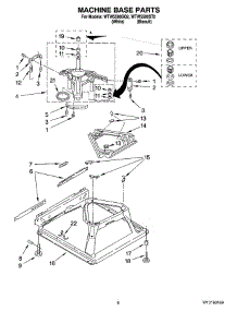 05 - Machine Base Parts parts for Whirlpool Washer WTW5500SQ2 from AppliancePartsPros.com