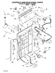 02 - Controls And Rear Panel Parts parts for Whirlpool Washer WTW5590ST2 from AppliancePartsPros.com