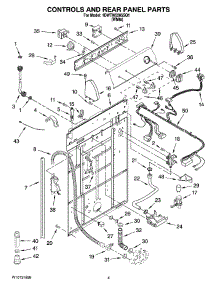 02 - Controls And Rear Panel Parts parts for Whirlpool Washer 1DWTW5205SQ1 from AppliancePartsPros.com