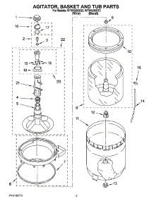 03 - Agitator, Basket And Tub Parts parts for Whirlpool Washer WTW5590ST2 from AppliancePartsPros.com