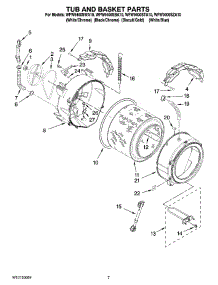 05 - Tub And Basket Parts parts for Whirlpool Washer WFW9400SZA10 from AppliancePartsPros.com
