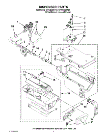 04 - Dispenser Parts parts for Whirlpool Washer WFW9600TW01 from AppliancePartsPros.com