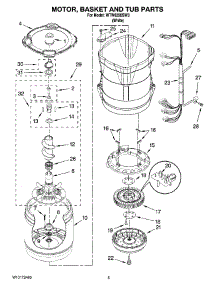 03 - Motor, Basket And Tub Parts parts for Whirlpool Washer WTW6200SW3 from AppliancePartsPros.com