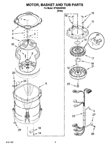 03 - Motor, Basket And Tub Parts parts for Whirlpool Washer WTW6400SW0 from AppliancePartsPros.com