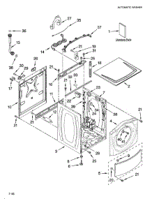 Top And Cabinet parts for Whirlpool Washer WFW8300SW01 from AppliancePartsPros.com