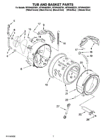 05 - Tub And Basket Parts parts for Whirlpool Washer WFW9400SB01 from AppliancePartsPros.com