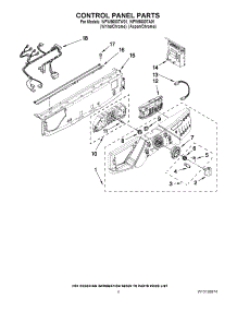 03 - Control Panel Parts parts for Whirlpool Washer WFW9600TA01 from AppliancePartsPros.com
