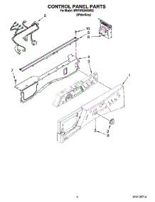 03 - Control Panel Parts parts for Whirlpool Washer MWFW8300SW02 from AppliancePartsPros.com