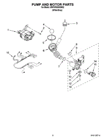 05 - Pump And Motor Parts parts for Whirlpool Washer MWFW8300SW02 from AppliancePartsPros.com