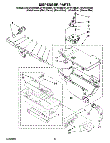 04 - Dispenser Parts parts for Whirlpool Washer WFW9400SU01 from AppliancePartsPros.com