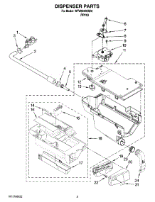 04 - Dispenser Parts parts for Whirlpool Washer WFW9200SQ02 from AppliancePartsPros.com