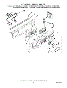 03 - Control Panel Parts parts for Whirlpool Washer WFW9600TC00 from AppliancePartsPros.com