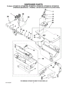 04 - Dispenser Parts parts for Whirlpool Washer WFW9600TW00 from AppliancePartsPros.com