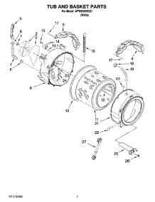05 - Tub And Basket Parts parts for Whirlpool Washer WFW9200SQ01 from AppliancePartsPros.com