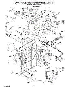 02 - Controls And Rear Panel Parts parts for Whirlpool Washer 7MWT98910TM0 from AppliancePartsPros.com