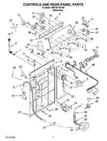 02 - Controls And Rear Panel Parts parts for Whirlpool Washer 7MWT97770TW0 from AppliancePartsPros.com