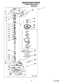 08 - Gearcase Parts, Optional Parts (Not Included) parts for Whirlpool Washer 7MWT97770TW0 from AppliancePartsPros.com