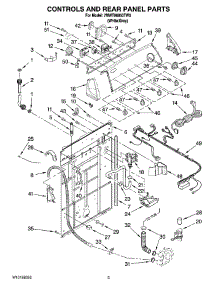 02 - Controls And Rear Panel Parts parts for Whirlpool Washer 7MWT98950TW0 from AppliancePartsPros.com