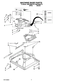 04 - Machine Base Parts parts for Whirlpool Washer 7MWT96680TT0 from AppliancePartsPros.com