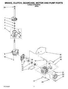 04 - Brake, Clutch, Gearcase, Motor And Pump Parts parts for Whirlpool Washer WTW5400TQ0 from AppliancePartsPros.com
