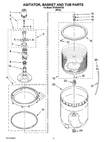 03 - Agitator, Basket And Tub Parts parts for Whirlpool Washer WTW5400TQ0 from AppliancePartsPros.com