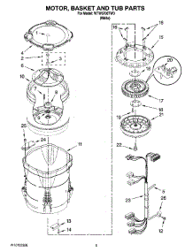 03 - Motor, Basket And Tub Parts parts for Whirlpool Washer WTW6700TW0 from AppliancePartsPros.com