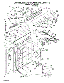 02 - Controls And Rear Panel Parts parts for Whirlpool Washer 3RLSQ8033SW0 from AppliancePartsPros.com