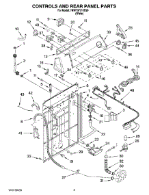 02 - Controls And Rear Panel Parts parts for Whirlpool Washer 7MWT97710TQ0 from AppliancePartsPros.com