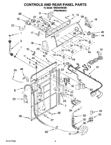 02 - Controls And Rear Panel Parts parts for Whirlpool Washer 7MWS89700SM0 from AppliancePartsPros.com