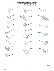 06 - Wiring Harness Parts parts for Whirlpool Washer WTW5850SW0 from AppliancePartsPros.com