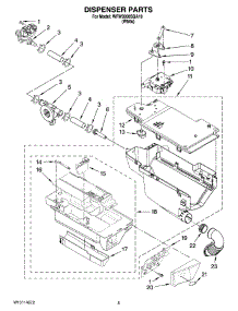04 - Dispenser Parts parts for Whirlpool Washer WFW9200SQA10 from AppliancePartsPros.com