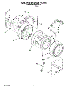 05 - Tub And Basket Parts parts for Whirlpool Washer WFW9200SQA10 from AppliancePartsPros.com